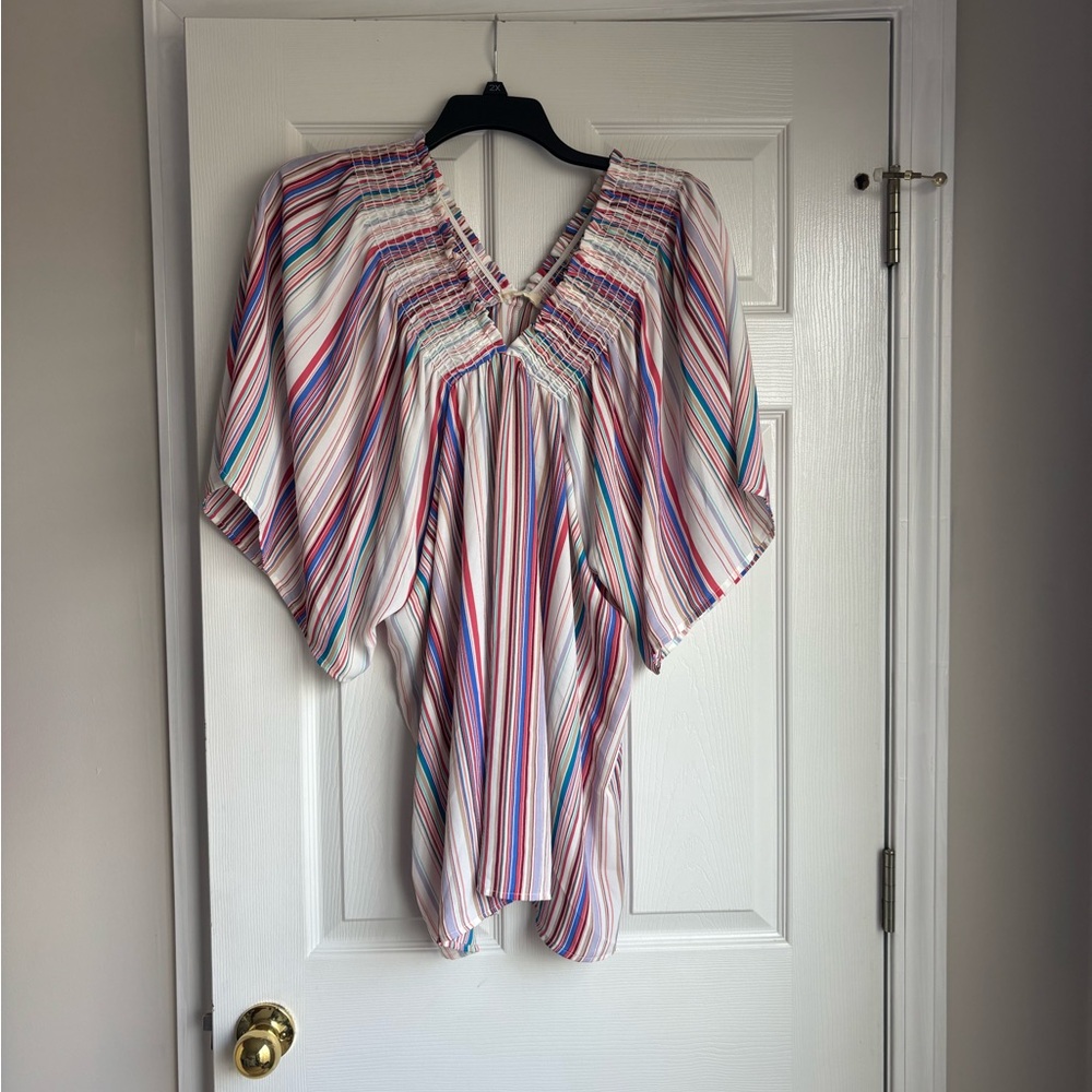 ODDY Colorful Striped Women's Blouse